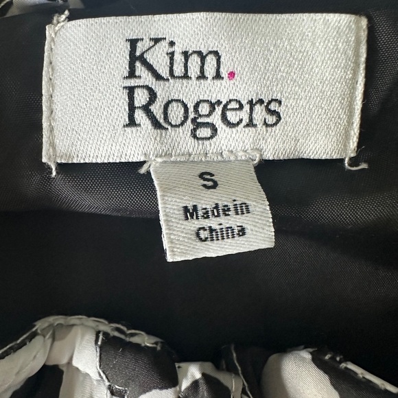 🛍️Kim Rogers black and white full zipper Vest Size Small - Picture 7 of 7